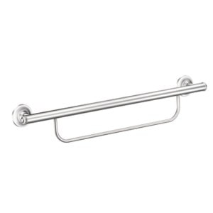 Designer Grab Bar with Integrated Towel Holder
